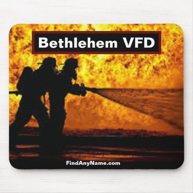 Alfombrilla De Ratón Bethlehem VFD Bomberos Mousepad (Frente)