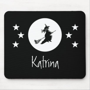 Alfombrilla De Ratón Bewitando la Mousepad de Halloween, negro