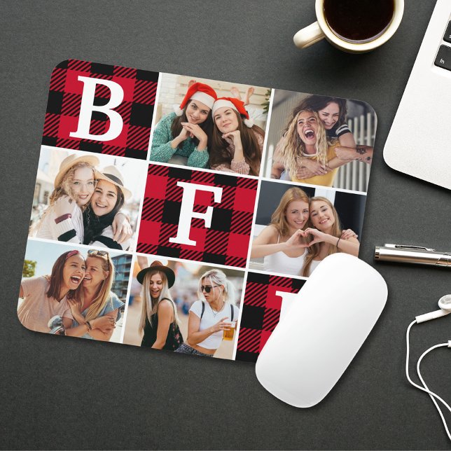 Alfombrilla De Ratón BFF Best Friends Red Plaid Keepsake Pictures (Subido por el creador)