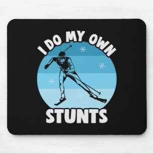 Alfombrilla De Ratón Biatlón Yo Hago Mi Propio Stunts Esquiador De Camp