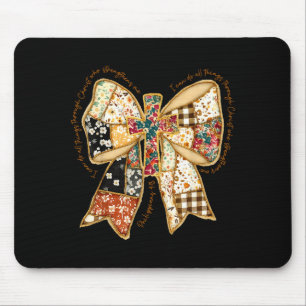 Alfombrilla De Ratón Biblia de verso Coqueta cristiana Jesús lazo patch