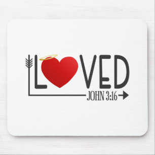 Alfombrilla De Ratón Biblia Simple Amada Verse Valentine Mousepad