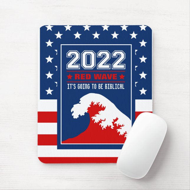 Alfombrilla De Ratón Biblical Midterms 2022 Red Wave (Con ratón)