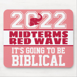 Alfombrilla De Ratón Biblical Midterms 2022 Red Wave