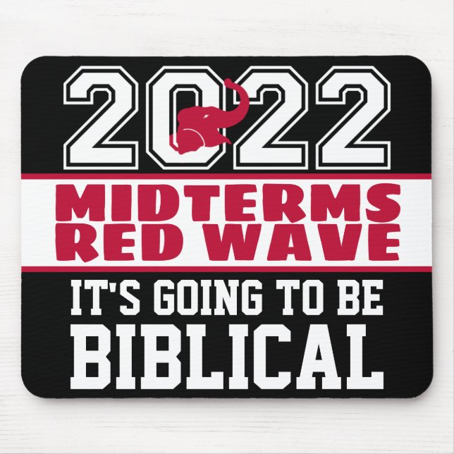 Alfombrilla De Ratón Biblical Midterms 2022 Red Wave (Frente)