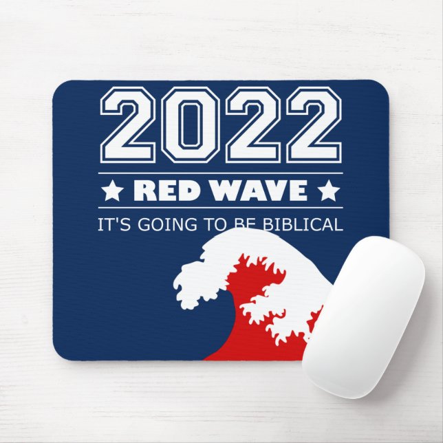 Alfombrilla De Ratón Biblical Midterms 2022 Red Wave (Con ratón)