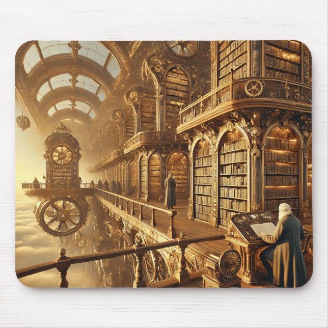 Alfombrilla De Ratón Biblioteca Celestial (Frente)