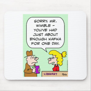 Alfombrilla De Ratón biblioteca del kafka bastantes libros