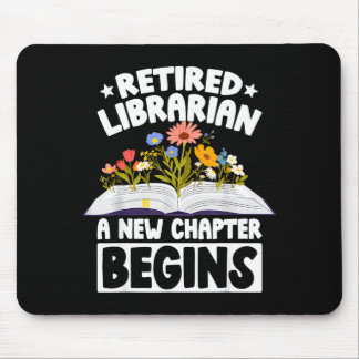 Alfombrilla De Ratón Bibliotecaria jubilada nuevo capítulo comienza la