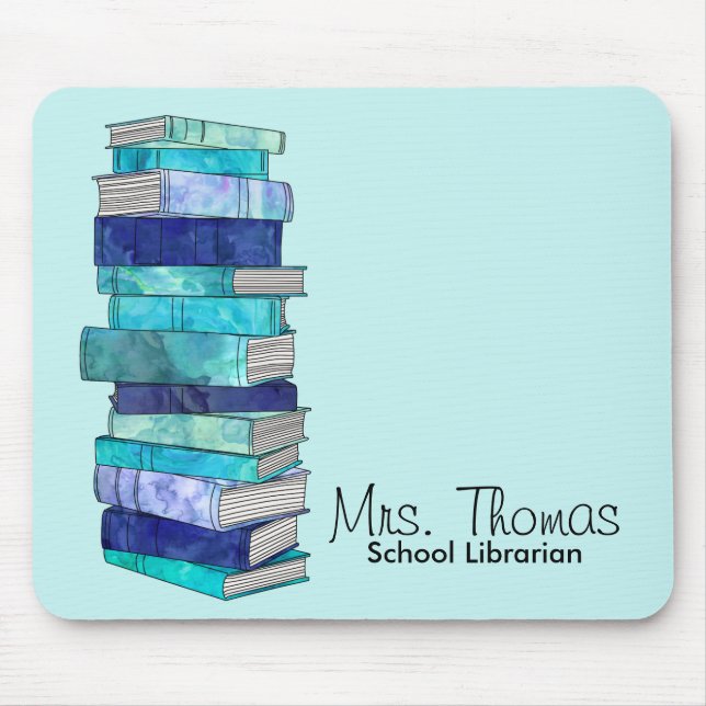 Alfombrilla De Ratón Bibliotecario de escuela Mousepad personalizado (Frente)