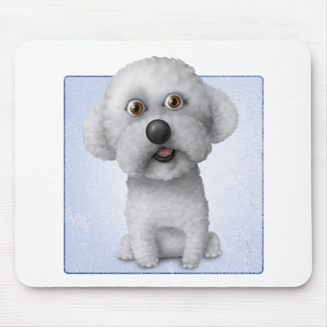 Alfombrilla De Ratón Bichon Frise (Frente)
