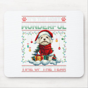 Alfombrilla De Ratón Bichon Frise Christmas Tree Decorations Perro Love
