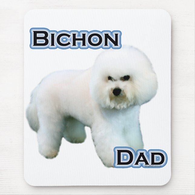 Alfombrilla De Ratón Bichon Frise Dad 4 (Frente)