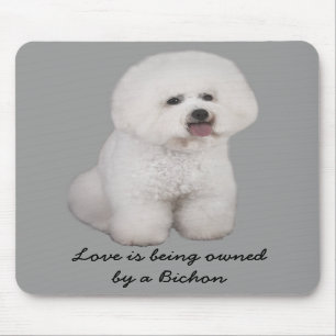 Alfombrilla De Ratón Bichon Frise Mousepad precioso