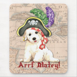 Alfombrilla De Ratón Bichon Frise Pirate