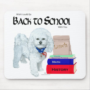 Alfombrilla De Ratón Bichon Frise Regreso a Clases