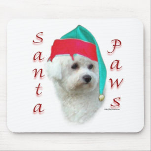 Alfombrilla De Ratón Bichon Frise Santa Paws