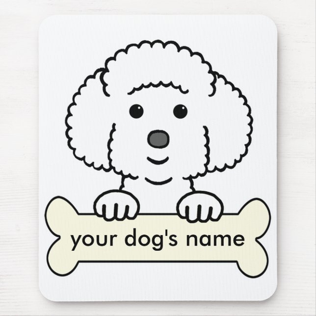 Alfombrilla De Ratón Bichon personalizado Frise (Frente)