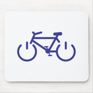 Alfombrilla De Ratón Bici azul del poder