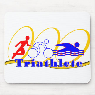 Alfombrilla De Ratón BICI del FUNCIONAMIENTO de la NADADA de Triathlete