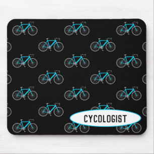 Alfombrilla De Ratón bicicleta acuática sobre negro
