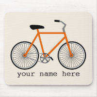 Bicicleta anaranjada Mousepad