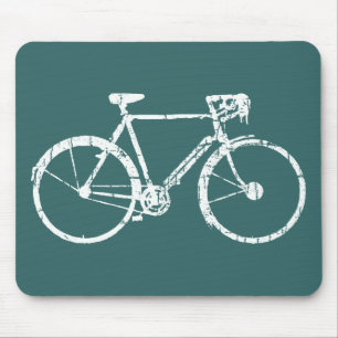 Alfombrilla De Ratón bicicleta blanca