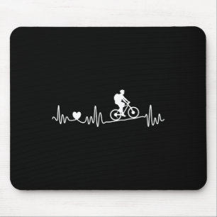 Alfombrilla De Ratón Bicicleta De Montaña Mtb Latido Del Corazón Me Enc