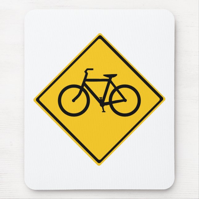 Alfombrilla De Ratón Bicicleta de Rótulo por carretera (Frente)