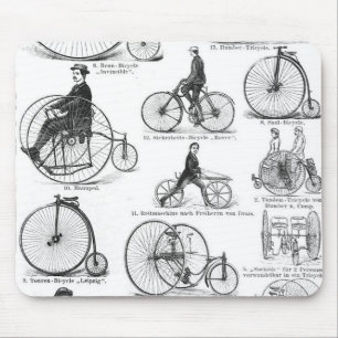 Alfombrilla De Ratón Bicicleta de rueda alta Penny Farthing