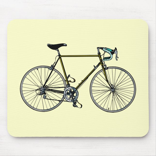 Alfombrilla De Ratón Bicicleta Mousepad (Frente)