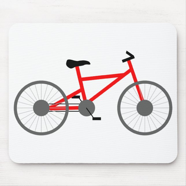 Alfombrilla De Ratón Bicicleta Mousepad (Frente)