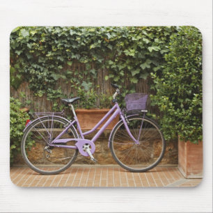 Alfombrilla De Ratón Bicicleta parqueada, Pienza, Italia, Toscana
