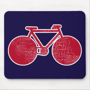 Alfombrilla De Ratón bicicleta roja