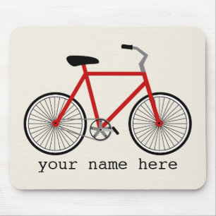 Alfombrilla De Ratón Bicicleta roja Mousepad
