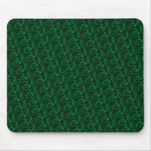 Alfombrilla De Ratón bicicleta verde . bicicleta fresca