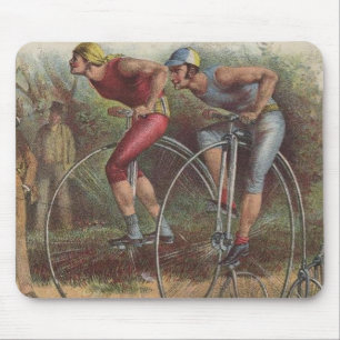 Alfombrilla De Ratón Bicicletas Victorianas de Ruedas Altas