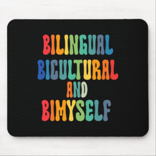Alfombrilla De Ratón Bicultural Bilingüe Y Bimyself Asl Deaf Awarene