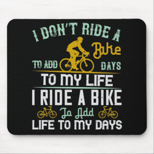 Alfombrilla De Ratón Bicycle - A bike add life to my days