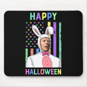 Alfombrilla De Ratón Biden Easter Happy Halloween Bunny Joe Easter Flag