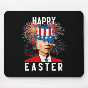 Alfombrilla De Ratón Biden Feliz Pascua Para El Gracioso 4 De Julio