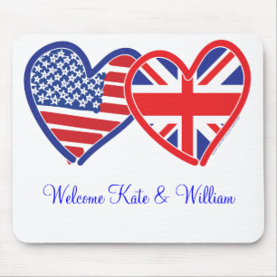 Alfombrilla De Ratón Bienvenido Kate y William/ Royal Boda