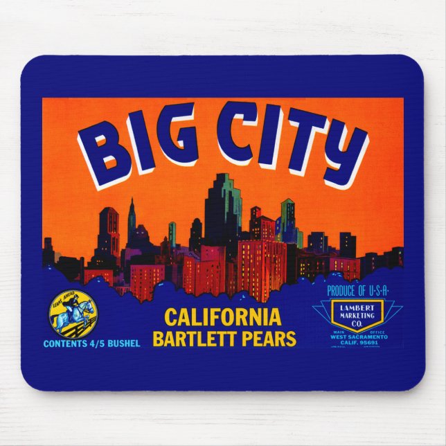 Alfombrilla De Ratón Big City Pears (Frente)