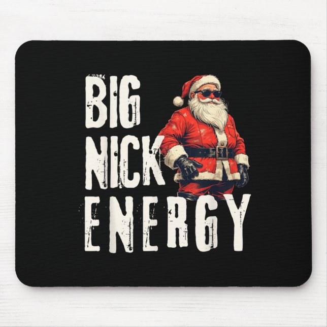 Alfombrilla De Ratón Big Nick Energy Funny Santa Christmas  (Frente)