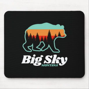 Alfombrilla De Ratón Big Sky Montana Esquí Snowboard Bear