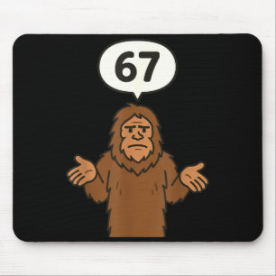 Alfombrilla De Ratón Bigfoot 67 Meme Seis Siete Divertido Sasquatch
