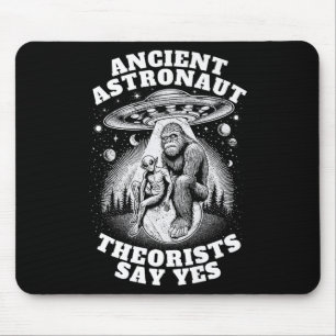 Alfombrilla De Ratón Bigfoot Alien Y Ufo I Anciano Astronauta Theorismo