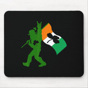 Alfombrilla De Ratón Bigfoot Clover Leaf St Patricks Day Irish Sasquatc