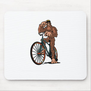 Alfombrilla De Ratón Bigfoot en bicicleta de montaña Mtb divertido cicl