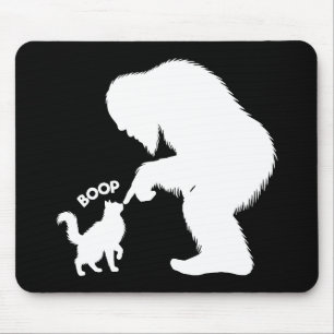 Alfombrilla De Ratón Bigfoot Juguetón Gato de Pelo Largo Boop